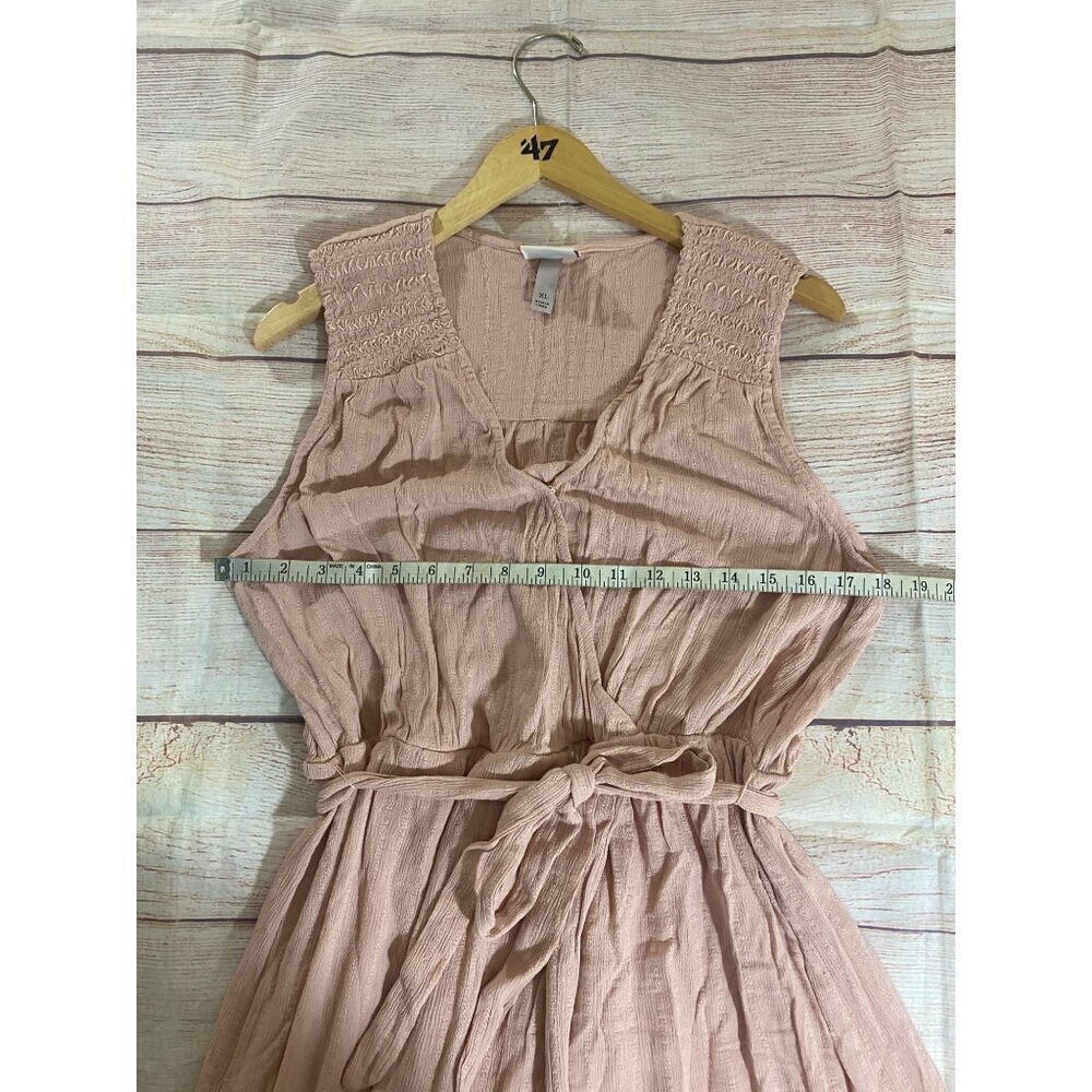 Knox Rose Women's Boho Maxi Wrap Dusty Pink Maxi Dress - XL - Picture 7 of 11
